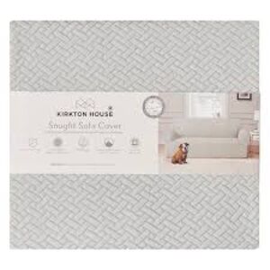 NIB Kirkton House Gray Snugfit Sofa Cover fits sofas up to 88’ long